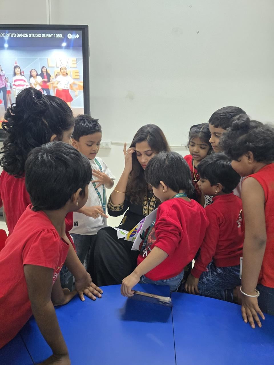 Children in a group activity